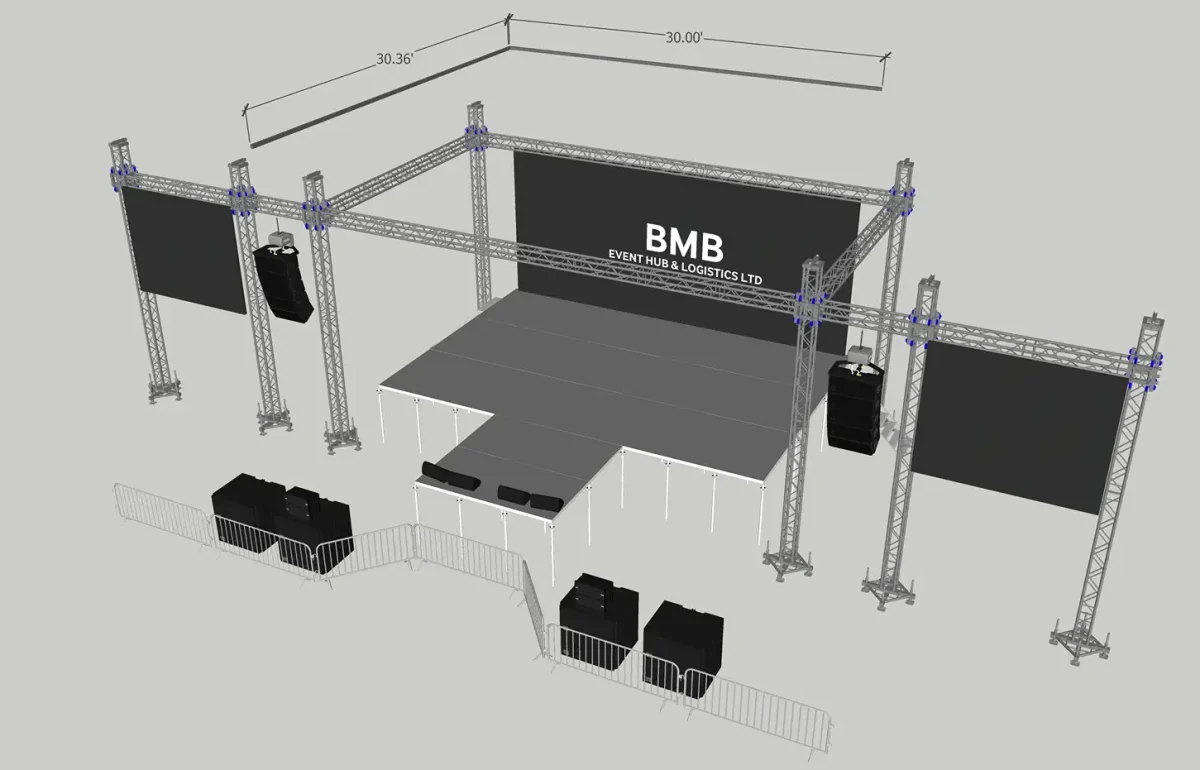 BMB Event hub Stage & Truss